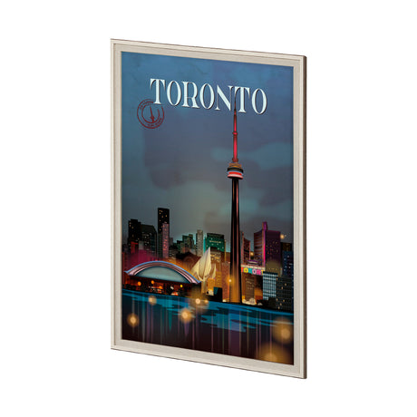 Toronto Go Canada (XL) by Mercana Studio a Hand Embellished Decograph Framed Art Print under Glass from Mercana - Luna Furniture