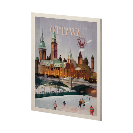 Ottawa Go Canada (L) by Mercana Studio a Hand Embellished Decograph Framed Art Print from Mercana - Luna Furniture