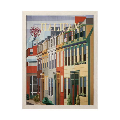 Halifax Go Canada (L) by Mercana Studio a Hand Embellished Decograph Framed Art Print from Mercana - Luna Furniture