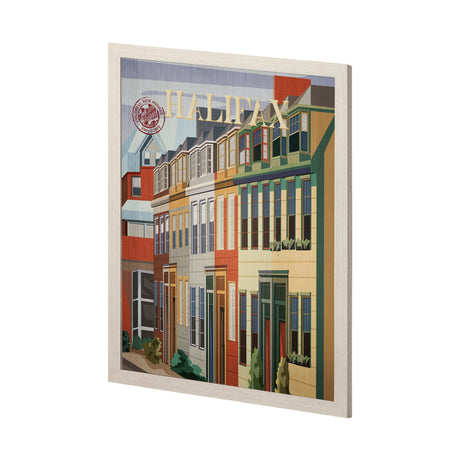 Halifax Go Canada (L) by Mercana Studio a Hand Embellished Decograph Framed Art Print from Mercana - Luna Furniture