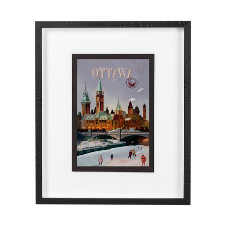 Ottawa Go Canada (M) by Mercana Studio a Framed Art Print Matted under Glass from Mercana - Luna Furniture