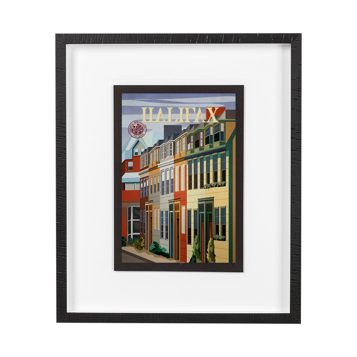 Halifax Go Canada (M) by Mercana Studio a Framed Art Print Matted under Glass from Mercana - Luna Furniture