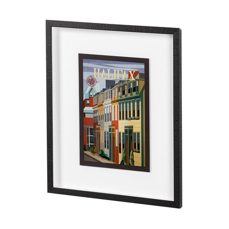 Halifax Go Canada (M) by Mercana Studio a Framed Art Print Matted under Glass from Mercana - Luna Furniture