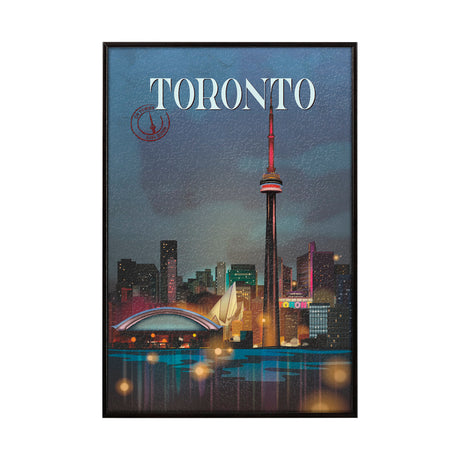 Toronto Go Canada (SM) by Mercana Studio a Hand Embellished Decograph Framed Art Print from Mercana - Luna Furniture
