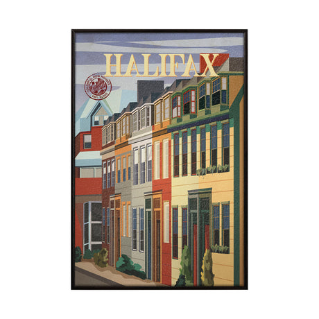 Halifax Go Canada (SM) by Mercana Studio a Hand Embellished Decograph Framed Art Print from Mercana - Luna Furniture