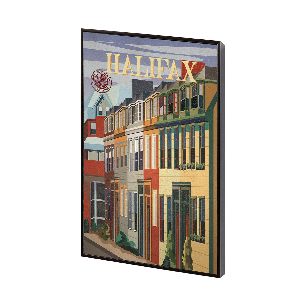 Halifax Go Canada (SM) by Mercana Studio a Hand Embellished Decograph Framed Art Print from Mercana - Luna Furniture