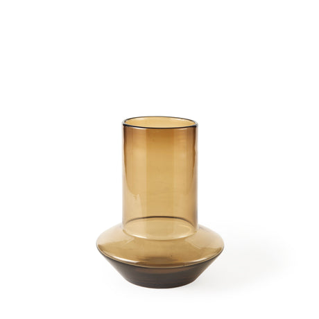 Amrita 8.3L x 8.3W x 9.7H Golden Brown Glass Vase from Mercana - Luna Furniture