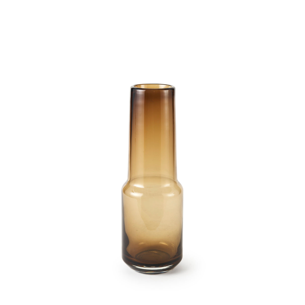 Amrita 4.1L x 4.1W x 11.9H Golden Brown Glass Vase from Mercana - Luna Furniture