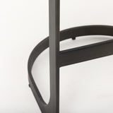 Tyson 17L x 18W x 28H Brown Leather W/ Metal Frame Counter Stool from Mercana - Luna Furniture