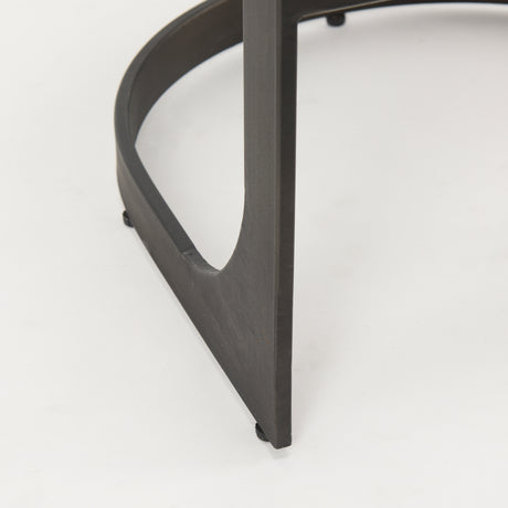 Tyson 17L x 18W x 28H Brown Leather W/ Metal Frame Counter Stool from Mercana - Luna Furniture