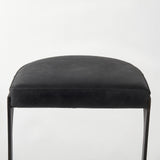 Tyson 17L x 18W x 31H Black Leather W/ Metal Frame Bar Stool from Mercana - Luna Furniture