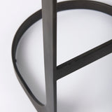 Tyson 17L x 18W x 31H Black Leather W/ Metal Frame Bar Stool from Mercana - Luna Furniture