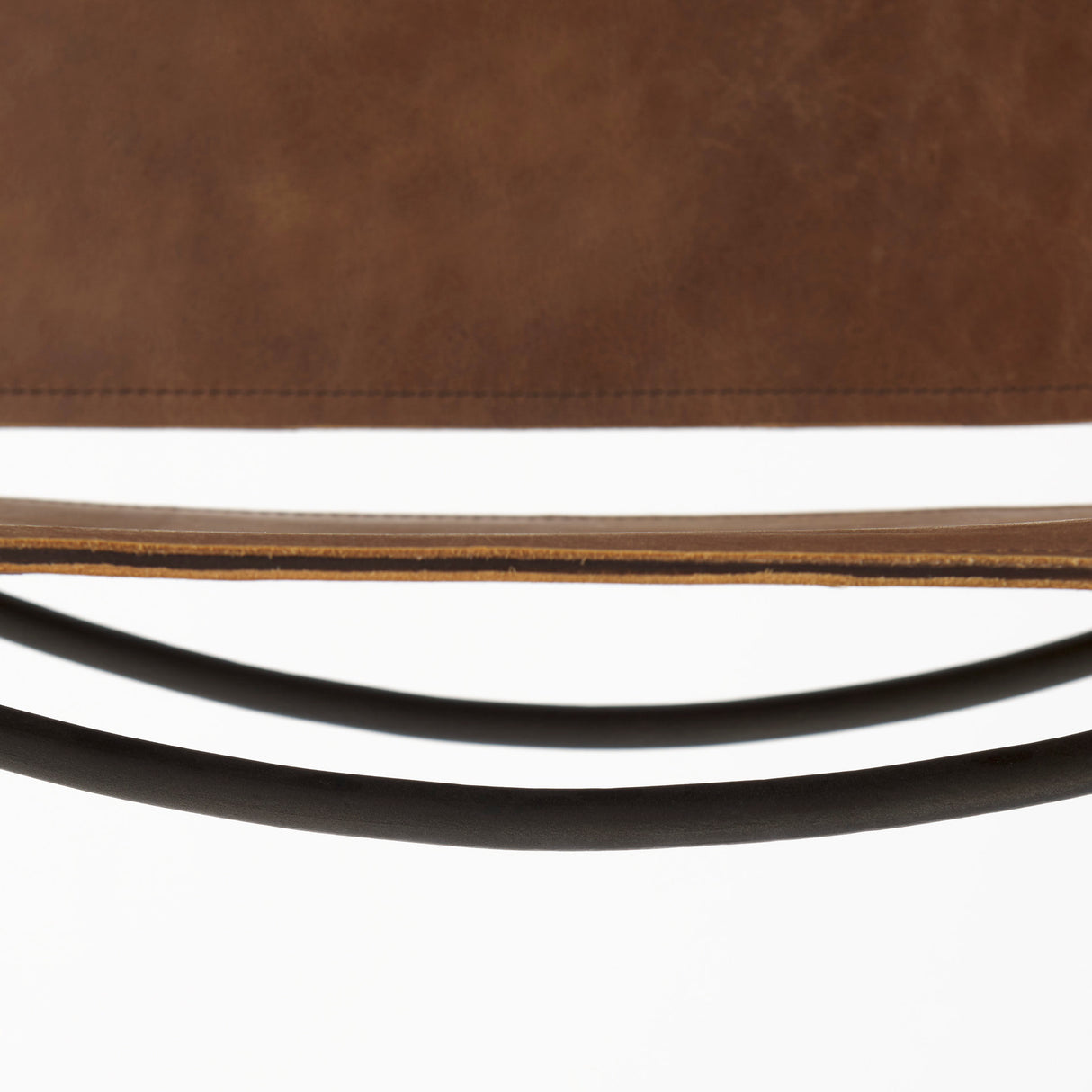 Berbick 20.5 x 24.75 x 39 Medium Brown Leather W/ Iron Frame Counter Stool from Mercana - Luna Furniture