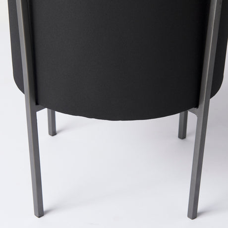 Claypoole (Set of 3) Black Plant Stands from Mercana - Luna Furniture