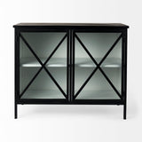 Aurelia Two Door Glass Cabinet from Mercana - Luna Furniture
