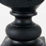 Murray 6.0L x 4.5W x 13.0H Black Painted Resin Fox in a Suit Bust from Mercana - Luna Furniture