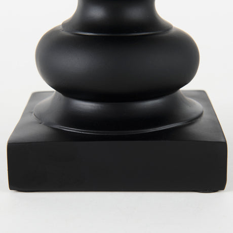 Murray 6.0L x 4.5W x 13.0H Black Painted Resin Fox in a Suit Bust from Mercana - Luna Furniture