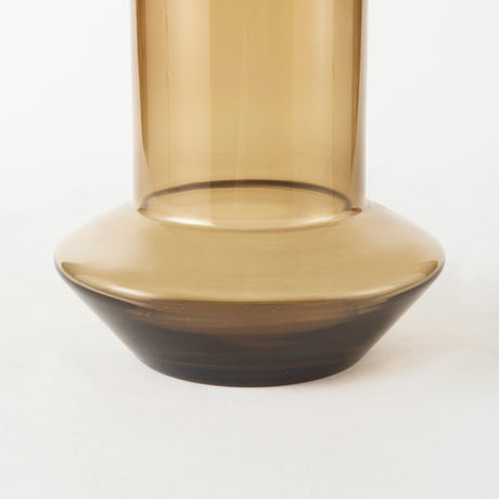 Amrita 8.3L x 8.3W x 9.7H Golden Brown Glass Vase from Mercana - Luna Furniture