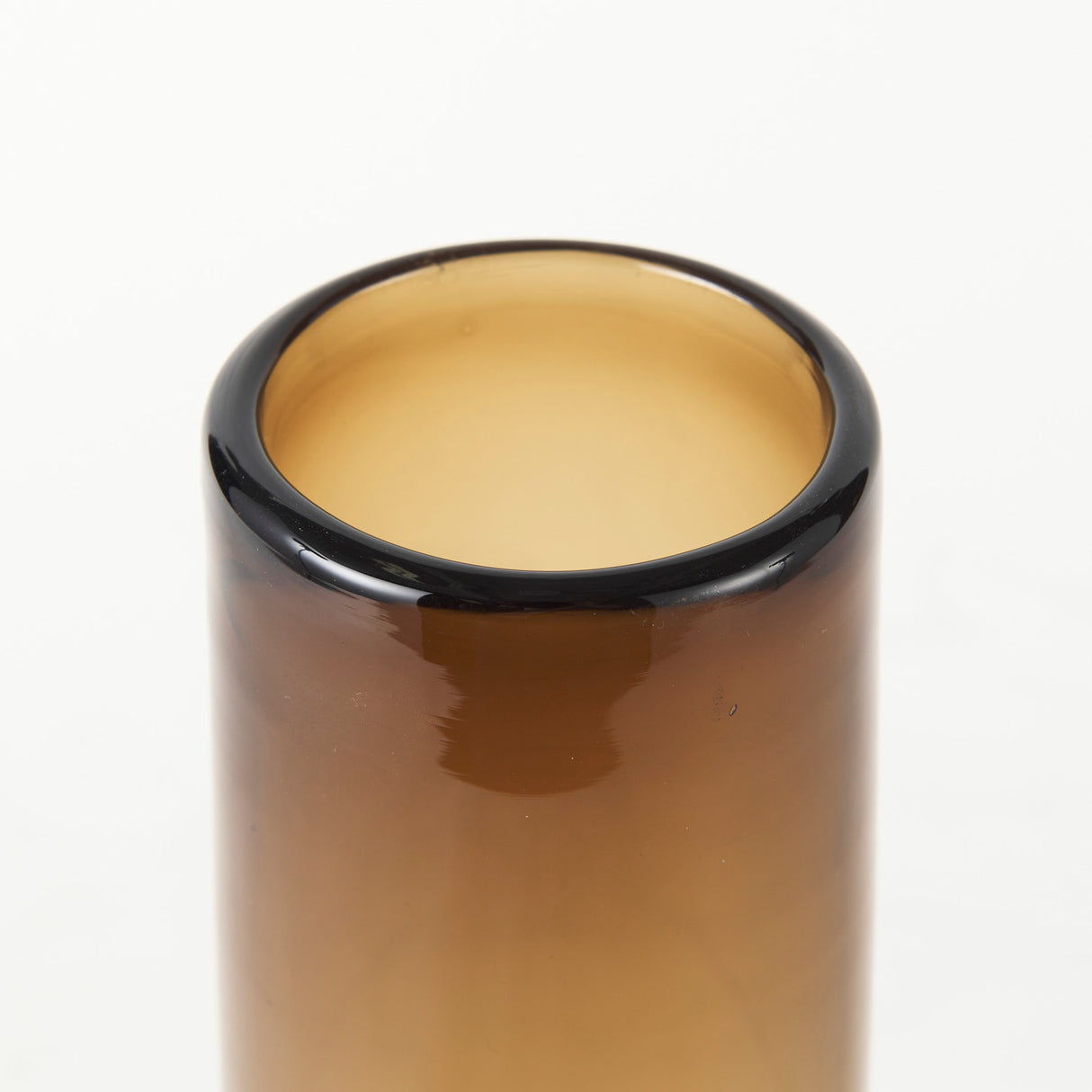 Amrita 4.1L x 4.1W x 11.9H Golden Brown Glass Vase from Mercana - Luna Furniture