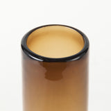 Amrita 4.1L x 4.1W x 11.9H Golden Brown Glass Vase from Mercana - Luna Furniture