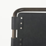 Berbick 21L x 25W x 38H Black Leather W/ Iron Frame Counter Stool from Mercana - Luna Furniture