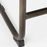 Berbick 21L x 25W x 38H Black Leather W/ Iron Frame Counter Stool from Mercana - Luna Furniture