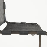 Berbick 43" Total Height Black Leather w/ Iron Frame Bar Stool from Mercana - Luna Furniture
