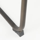 Berbick 43" Total Height Black Leather w/ Iron Frame Bar Stool from Mercana - Luna Furniture