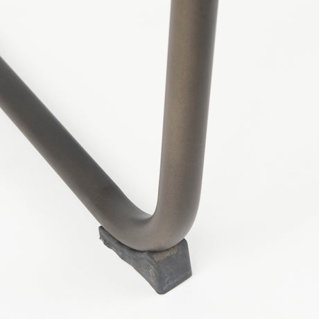 Berbick 43" Total Height Black Leather w/ Iron Frame Bar Stool from Mercana - Luna Furniture