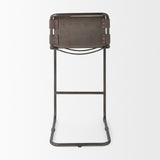 Berbick 43" Total Height Brown/Gray Suede w/ Iron Frame Bar Stool from Mercana - Luna Furniture