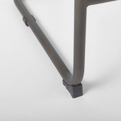 Berbick 43" Total Height Brown/Gray Suede w/ Iron Frame Bar Stool from Mercana - Luna Furniture