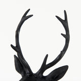 Mozart 8.2L x 6.0W x 22.5H Black Painted Resin Deer Bust from Mercana - Luna Furniture
