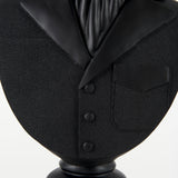 Mozart 8.2L x 6.0W x 22.5H Black Painted Resin Deer Bust from Mercana - Luna Furniture
