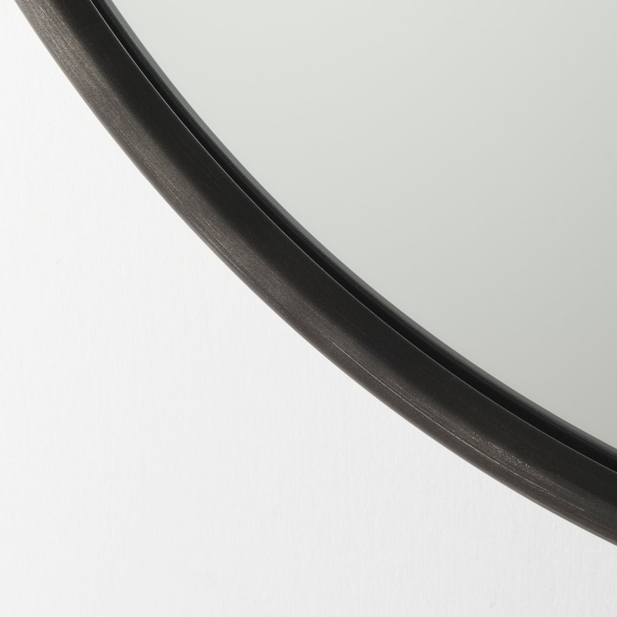 Piper 35.8L x 1.0W x 35.8H Small Black Metal Round Wall Mirror from Mercana - Luna Furniture