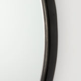 Piper 35.8L x 1.0W x 35.8H Small Black Metal Round Wall Mirror from Mercana - Luna Furniture