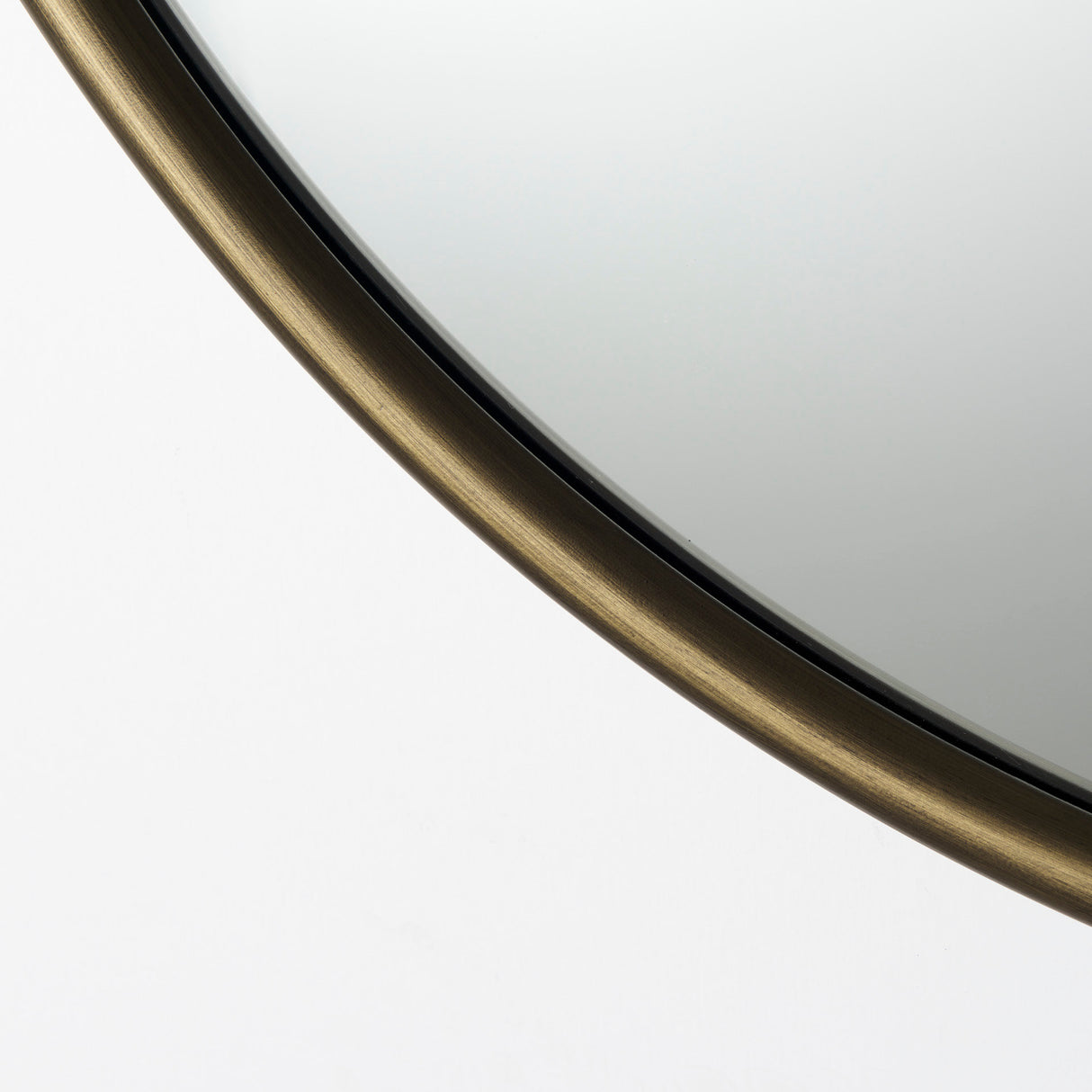 Piper 35.8L x 1.0W x 35.8H Small Gold Metal Round Wall Mirror from Mercana - Luna Furniture