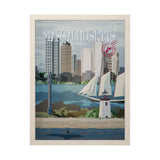 Massachusetts Go USA (L) by Mercana Studio a Hand Embellished Decograph Framed Art Print from Mercana - Luna Furniture