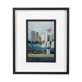 Massachusetts Go USA (M) by Mercana Studio a Framed Art Print Matted under Glass from Mercana - Luna Furniture