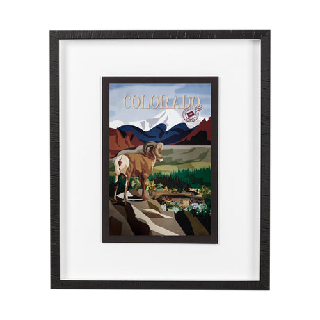Colorado Go USA (M) by Mercana Studio a Framed Art Print Matted under Glass from Mercana - Luna Furniture