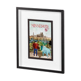 Minnesota Go USA (M) by Mercana Studio a Framed Art Print Matted under Glass from Mercana - Luna Furniture