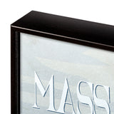 Massachusetts Go USA (SM) by Mercana Studio a Hand Embellished Decograph Framed Art Print from Mercana - Luna Furniture