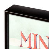 Minnesota Go USA (SM) by Mercana Studio a Hand Embellished Decograph Framed Art Print from Mercana - Luna Furniture