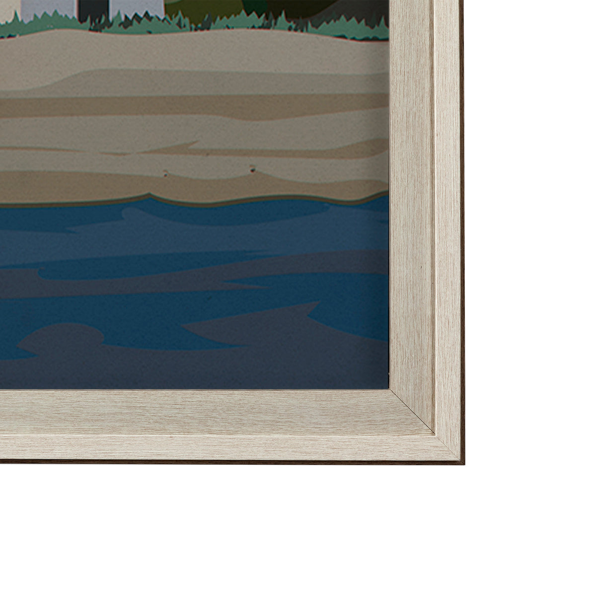 Massachusetts Go USA (XL) by Mercana Studio Hand Embellished Decograph Framed Art Print under Glass from Mercana - Luna Furniture