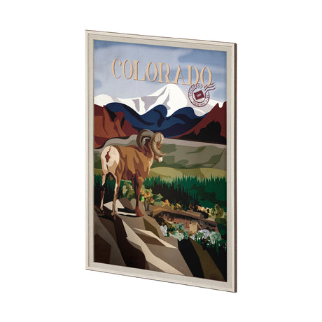 Colorado Go USA (XL) by Mercana Studio a Hand Embellished Decograph Framed Art Print under Glass from Mercana - Luna Furniture