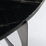 Reinhold III Black Marble Top Iron Coffee Table from Mercana - Luna Furniture