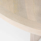 Liesl 54.L x 54.0W x 30.0H Barely Gray Finished Wood W/ Circular Top Dining Table from Mercana - Luna Furniture