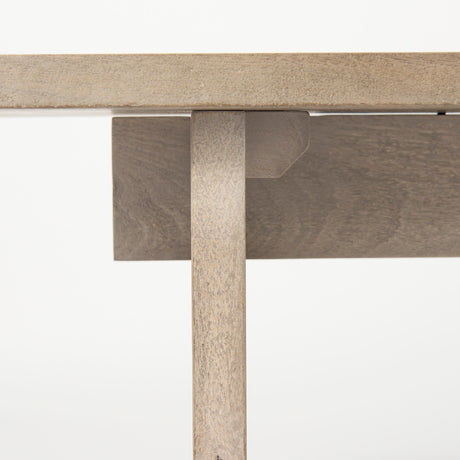 Aida 18H Light Gray Wood Dining Bench from Mercana - Luna Furniture