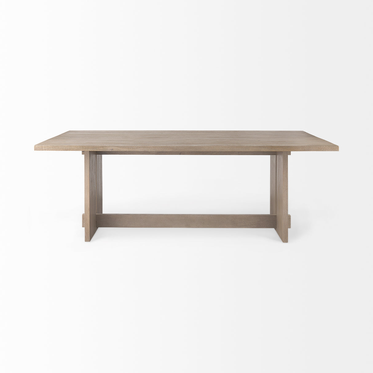 Aida 84L Light Gray Wood Dining Table from Mercana - Luna Furniture