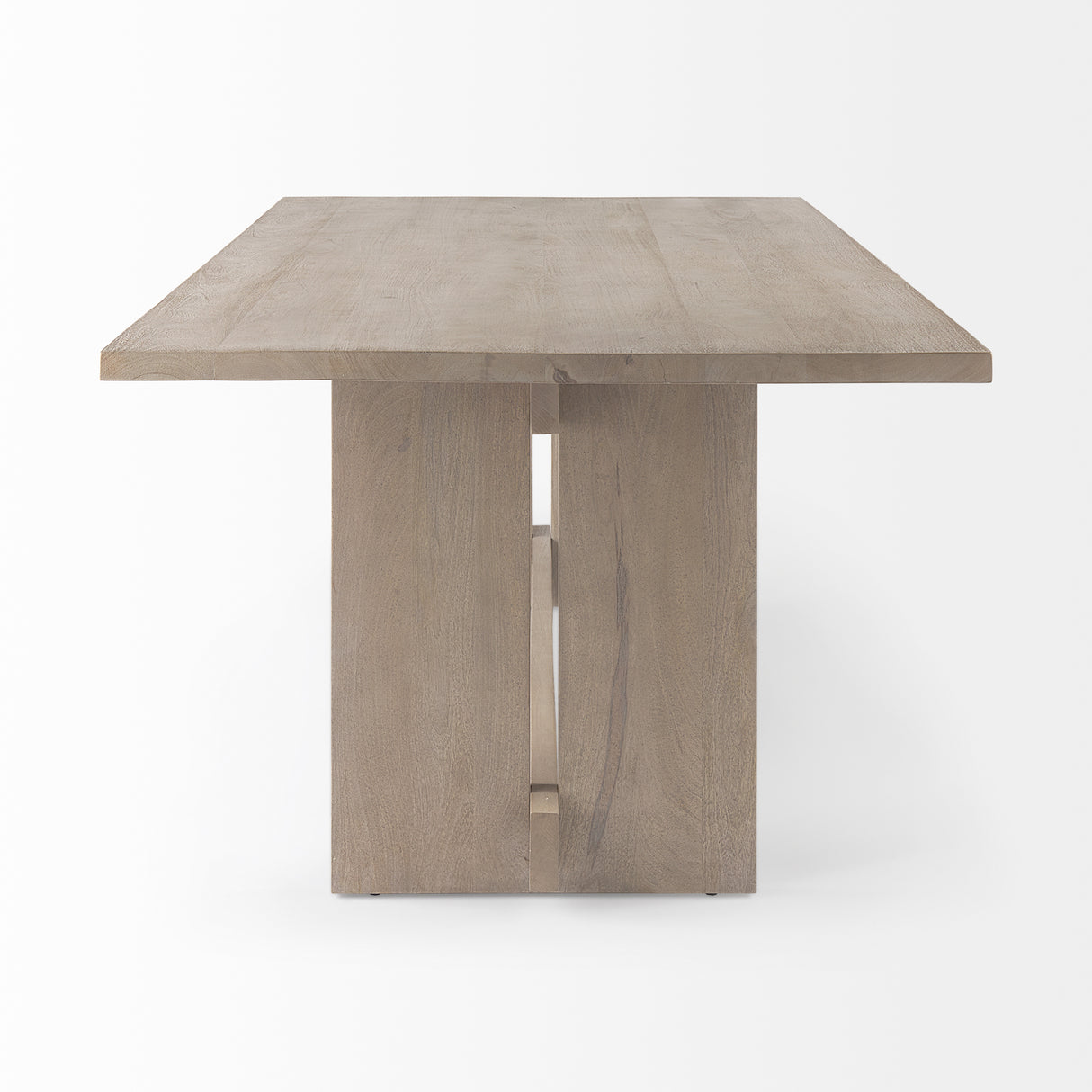 Aida 84L Light Gray Wood Dining Table from Mercana - Luna Furniture