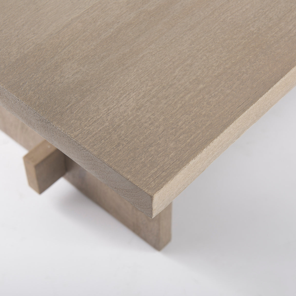 Aida 84L Light Gray Wood Dining Table from Mercana - Luna Furniture